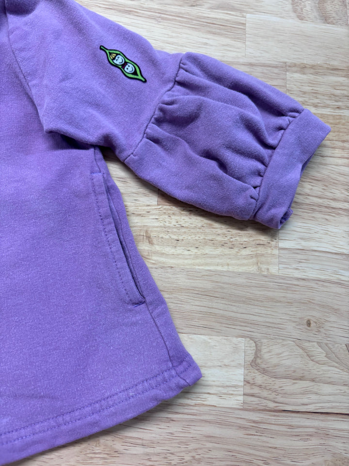 Peekaboo Beans Light Purple Jacket with Fluff Arms (Size 3)