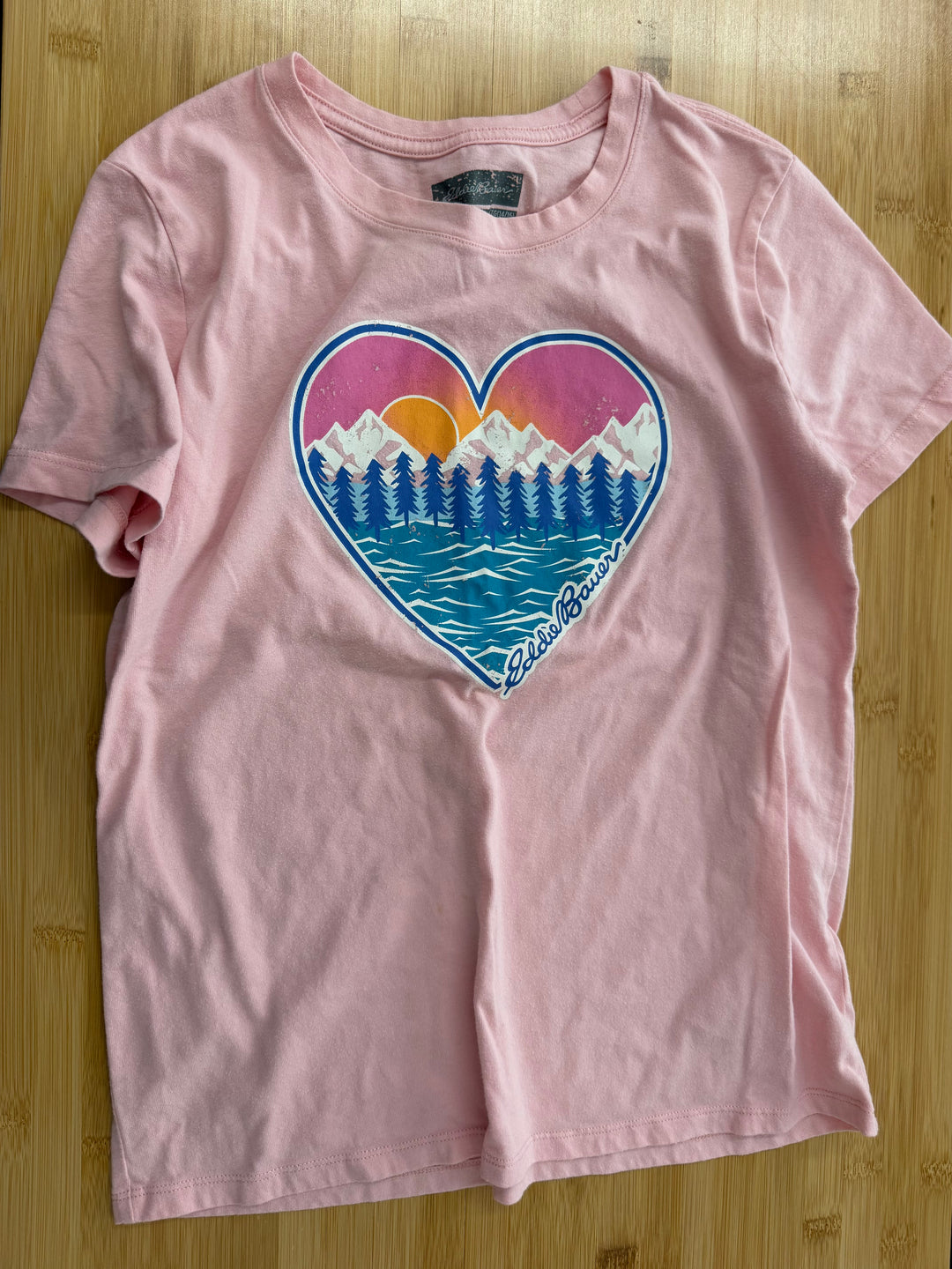 Eddie Bauer Graphic T-Shirt – XL (14–16Y) | Light Pink | Play