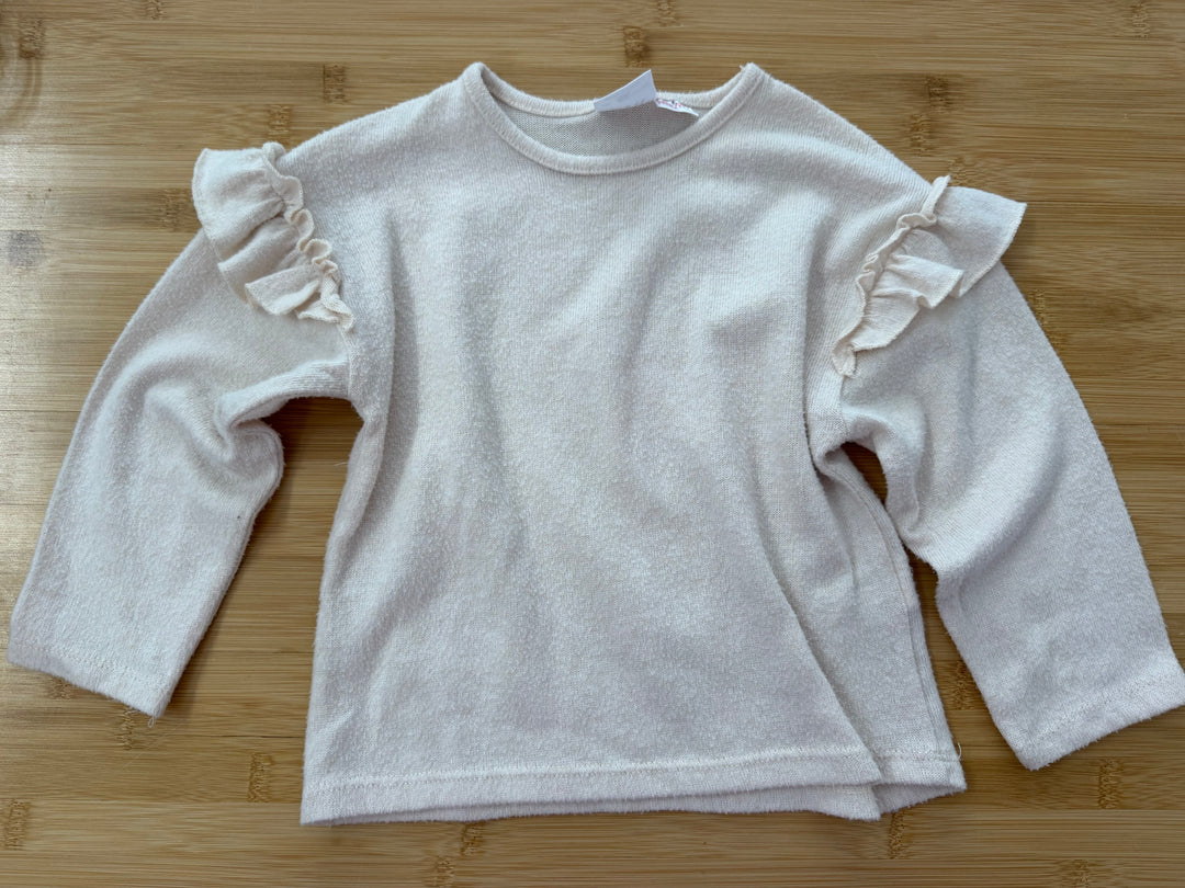 Zara Cream Knit Sweater – 2/3Y