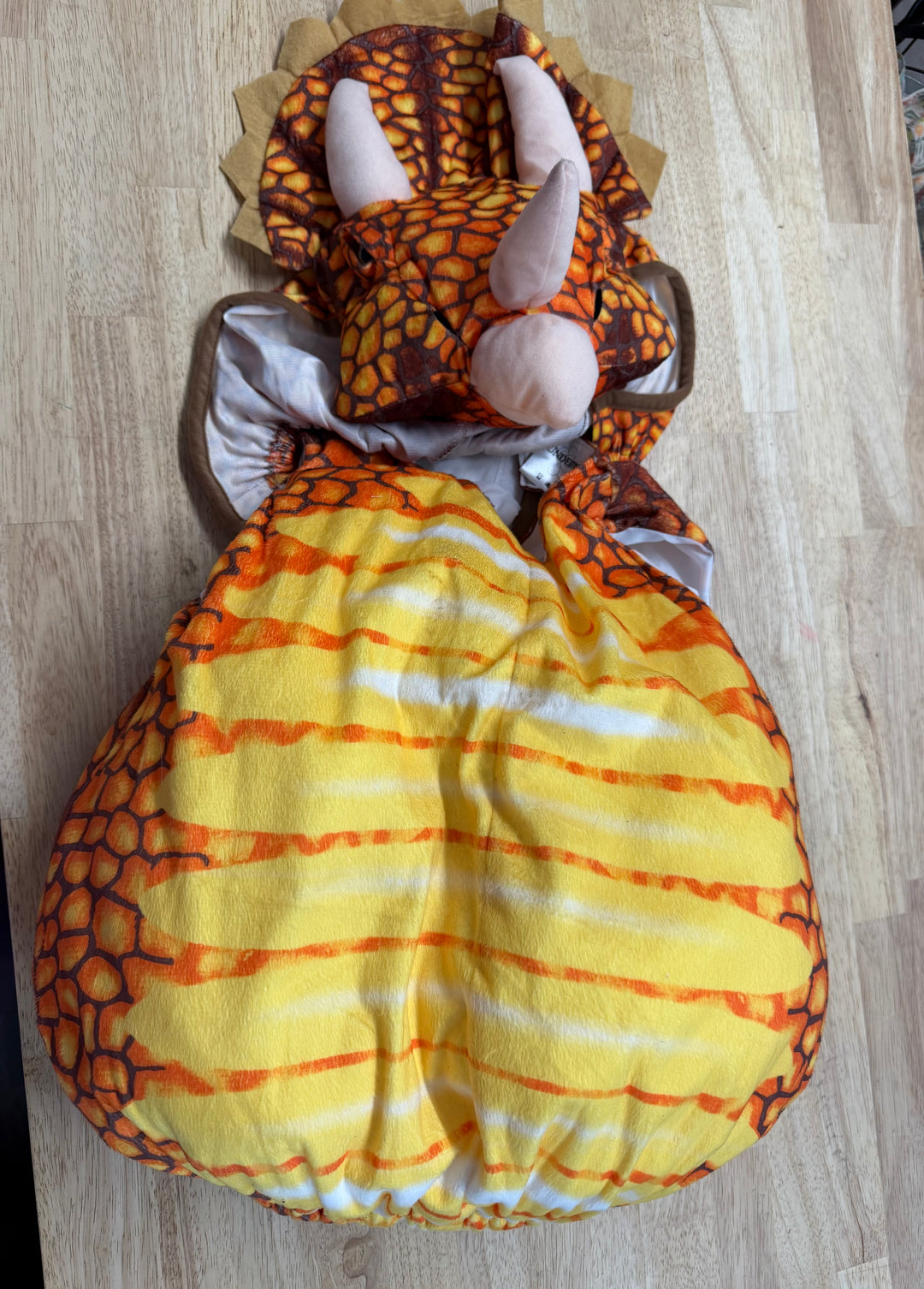Printed Triceratops Costume – 24m Bodysuit and Hat