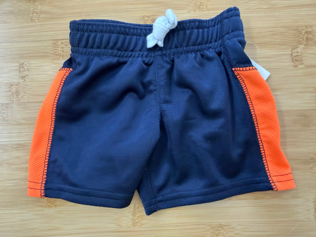 Carter's Sport Shorts – 6M | Navy Orange Stripe