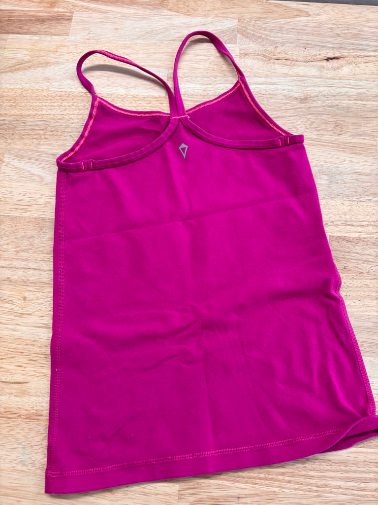 Ivivva Size 8 Bright Fuchsia Racerback Tank Top