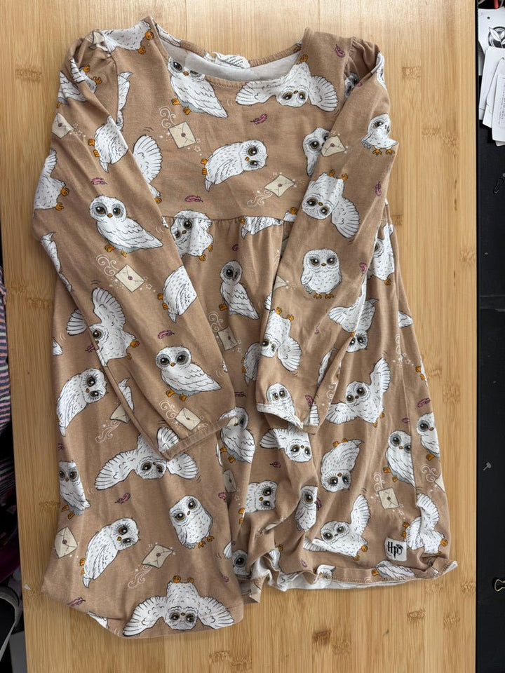 H&M Harry Potter Owl Dress – Estimated 7/8 | Light Brown - Nest and Sprout-Consignment