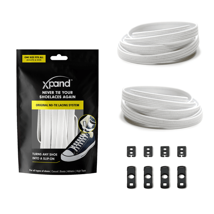 No - Tie Elastic Flat Shoelaces | No More Tying | One Size - Nest and Sprout - Xpand Laces