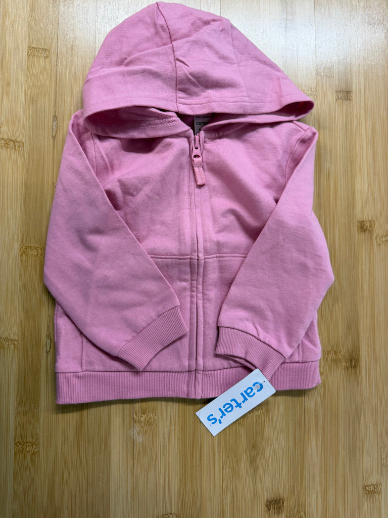 Carter's Pink Zip-Up Hoodie – 18M | Lightweight | NWT