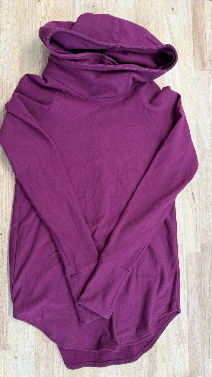 Little Haven Designs Cowl Neck Hoodie –  S | Burgundy