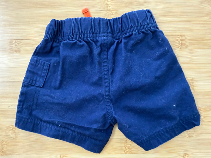 Child of Mine by Carter's Cargo Shorts – 6–9M | Blue Non-Functional Drawstring