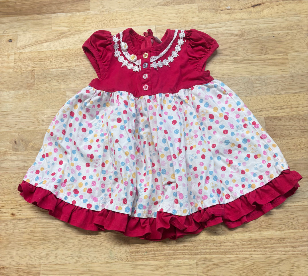 Teddy Dress – 50CM Bright Pink