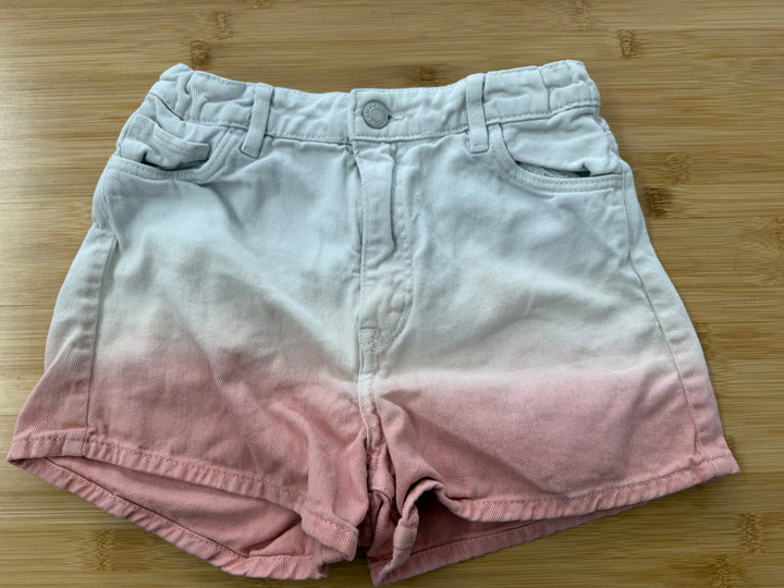 H&M Ombre Pink Denim Shorts – 10/11 | White Adjustable Waist | Play
