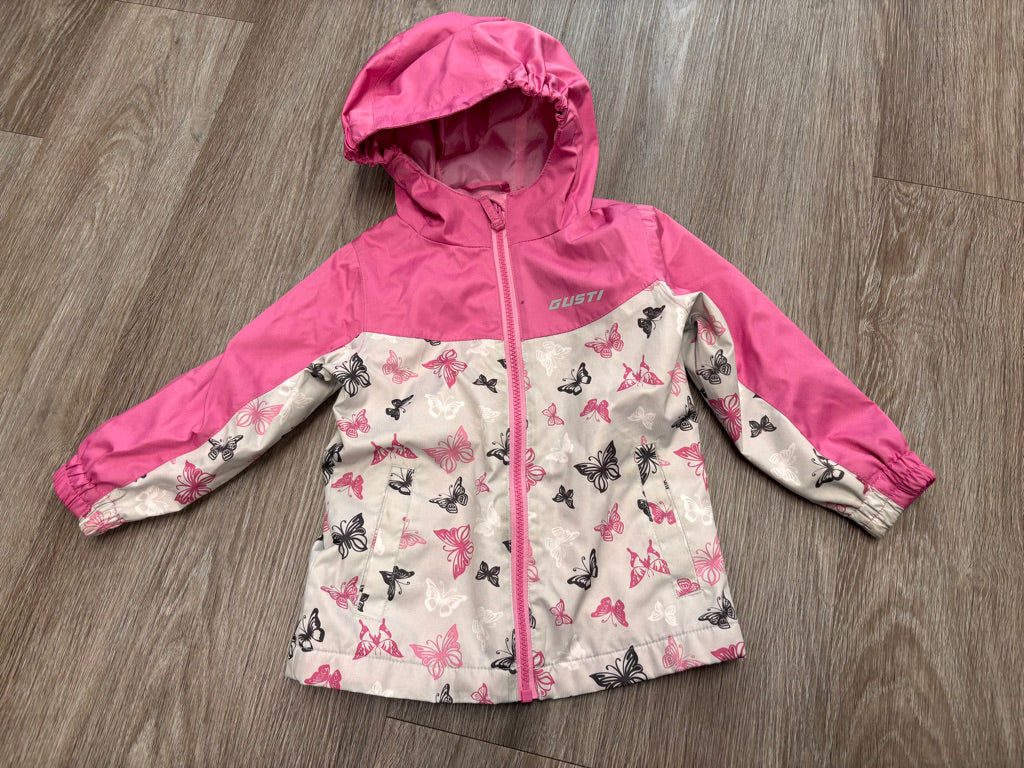 Gusti Light Grey Jacket with Butterfly Print