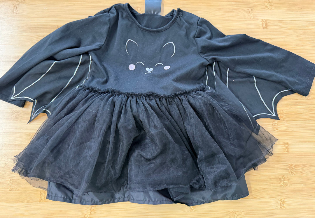 H&M Black Bat Wings Dress – 2T | Tulle Skirt | Holiday
