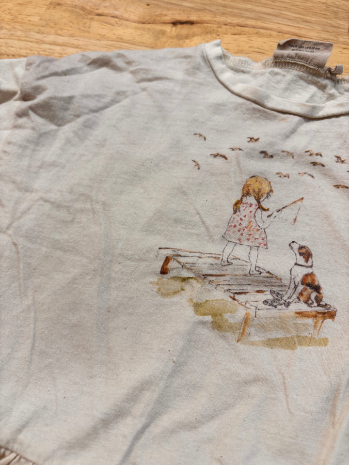 Wheat Oversized Ruffle Shirt – 18M