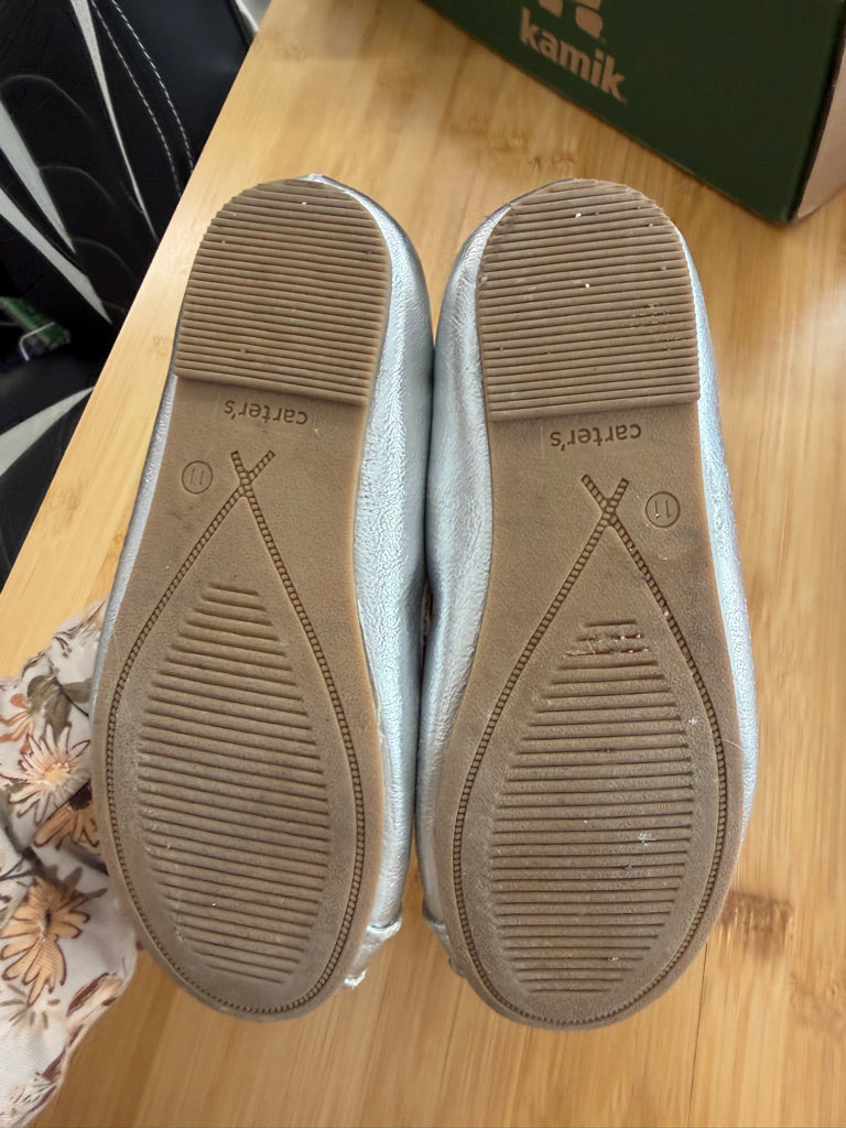 Carter's Silver Slides – 11 | Slip-On
