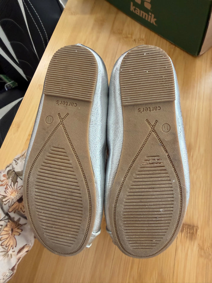 Carter's Silver Slides – 11 | Slip-On