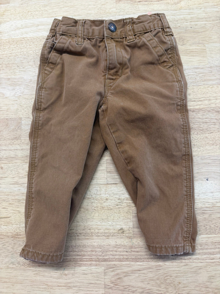 Peek Dungarees – XL (18–24M) | Brown Denim Work-Style