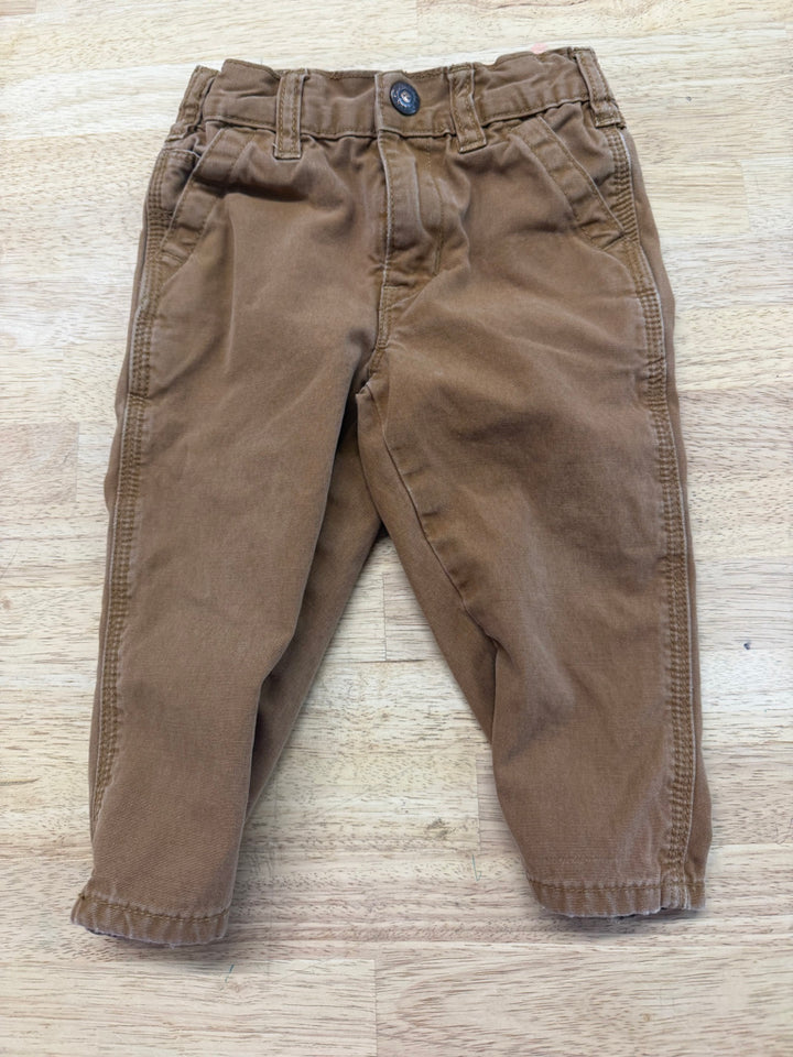 Peek Dungarees – XL (18–24M) | Brown Denim Work-Style