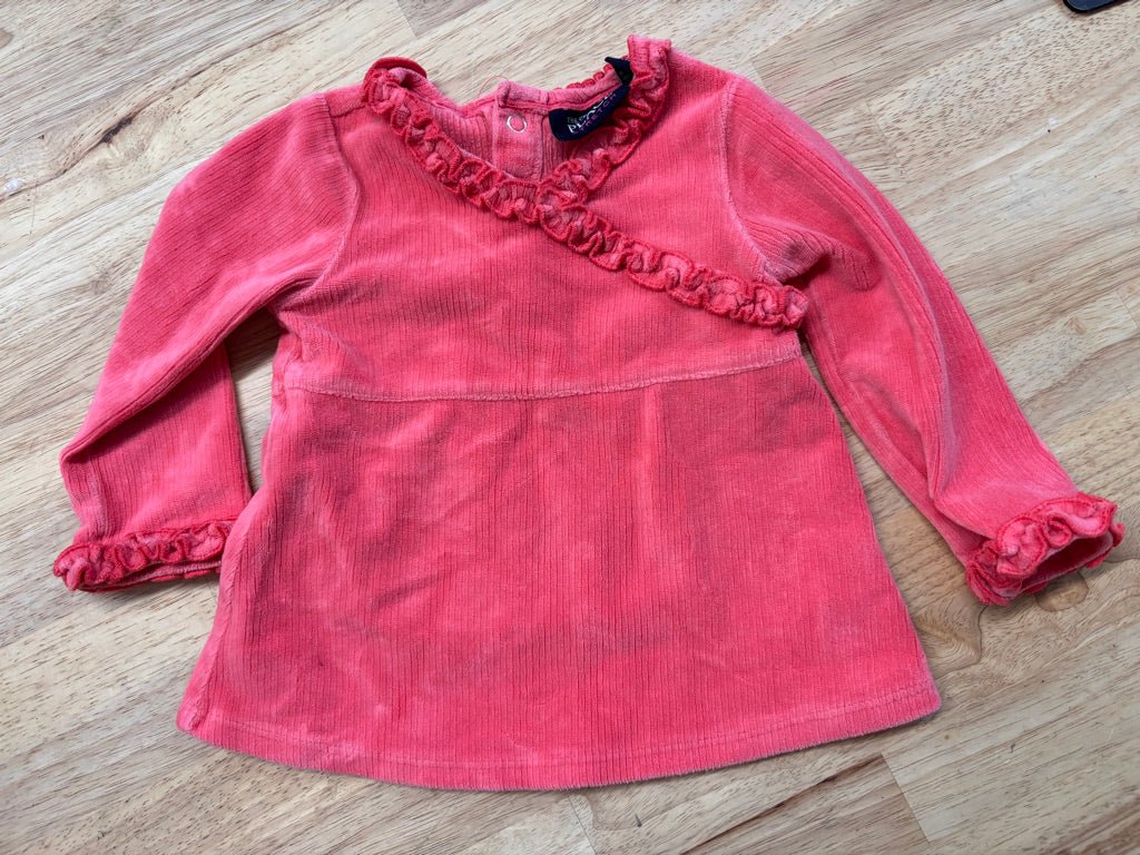 Children’s Place Ribbed Velour Top – Size 12M - Nest and Sprout - Consignment