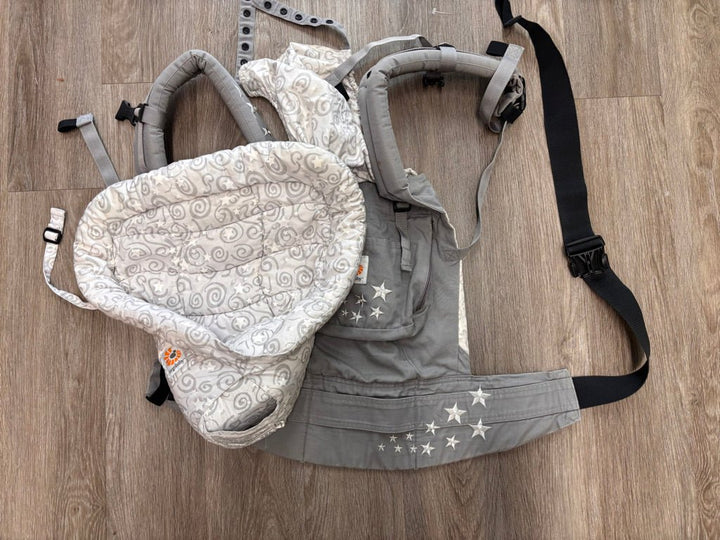 ErgoBaby Carrier - Light Grey Spiral - Nest and Sprout - Consignment