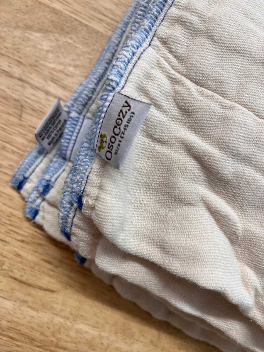 Osocozy Cotton Prefolds – NB (Sold Individaully) - Nest and Sprout - Consignment