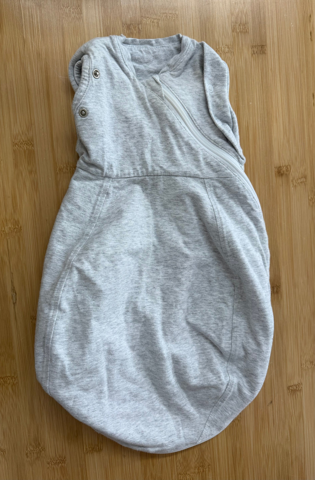 The Gro Company Sleep Sack Swaddle – 0-3 Months | Light Grey | Zip-On
