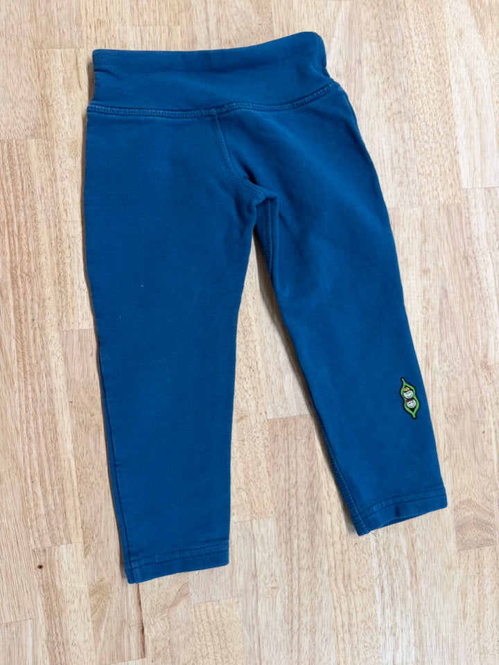 Peekaboo Beans Leggings – 2 | Turquoise Heavier Weight