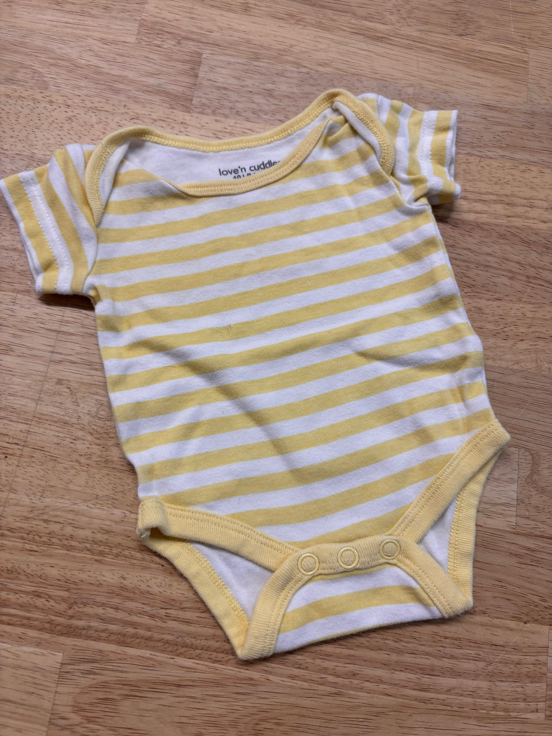 Love’n Cuddles Striped Bodysuit – Yellow – 1M