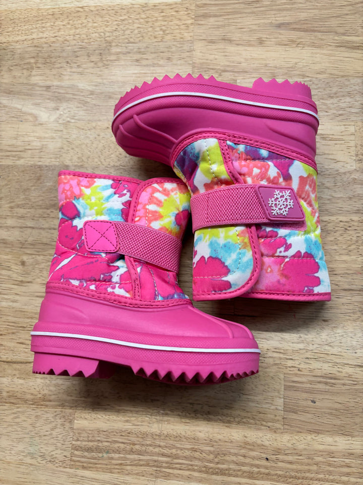 Children’s Place Winter Galosh Boots – Pink Tie Dye | Size 6 NWOT