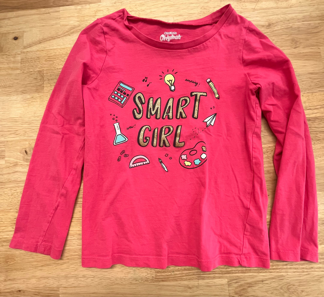 OshKosh Shirt 7 - 'Smart Girl' Graphic