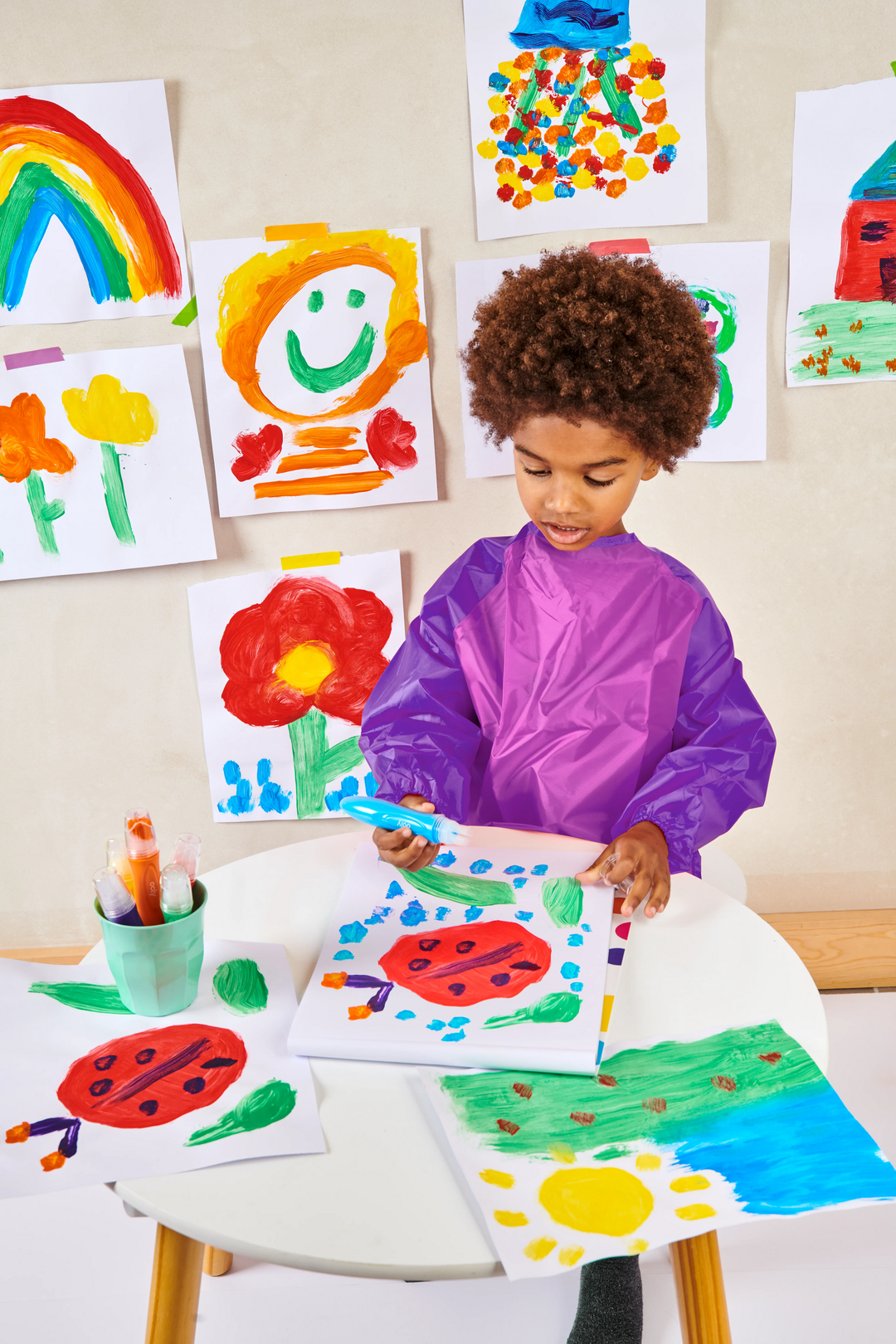 Easy Squeezy: Squeezable Poster Paint Brushes