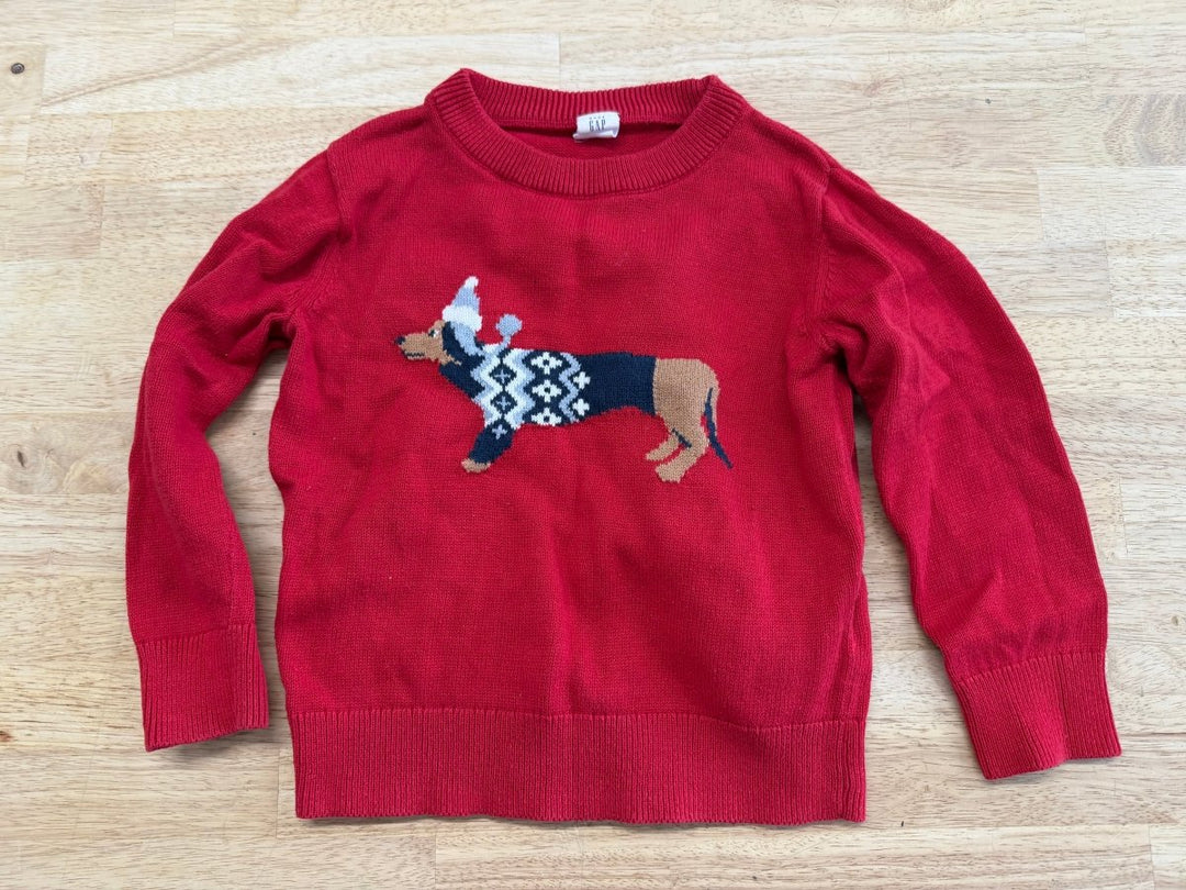 Gap Knit Sweater – 3Y | Dachshund Holiday - Nest and Sprout - Consignment