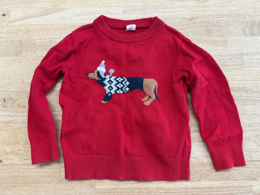 Gap Knit Sweater – 3Y | Dachshund Holiday - Nest and Sprout - Consignment
