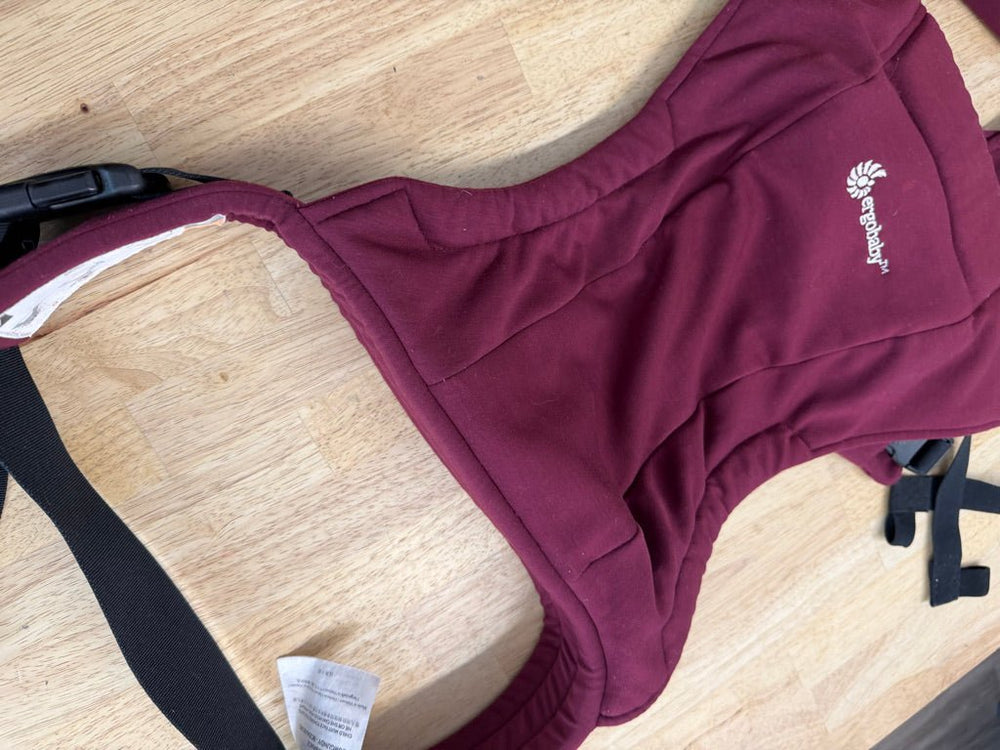 Ergobaby Embrace Newborn Carrier | Burgundy - Nest and Sprout - Consignment