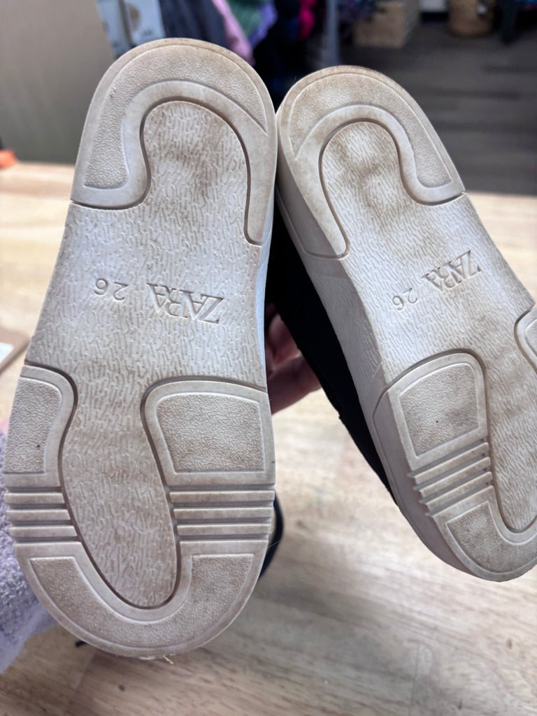 Zara Charcoal Lace-Up Shoes – EU26