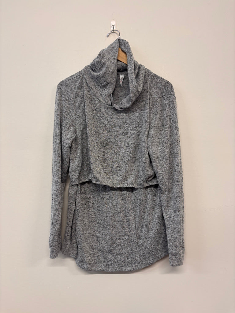 Latched Mama Hoodie – Size 1X Heathered Grey