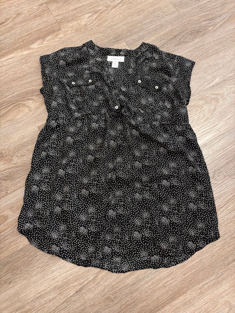 Motherhood Maternity Top – Size S (Black, Rayon Blend) - Nest and Sprout - Consignment