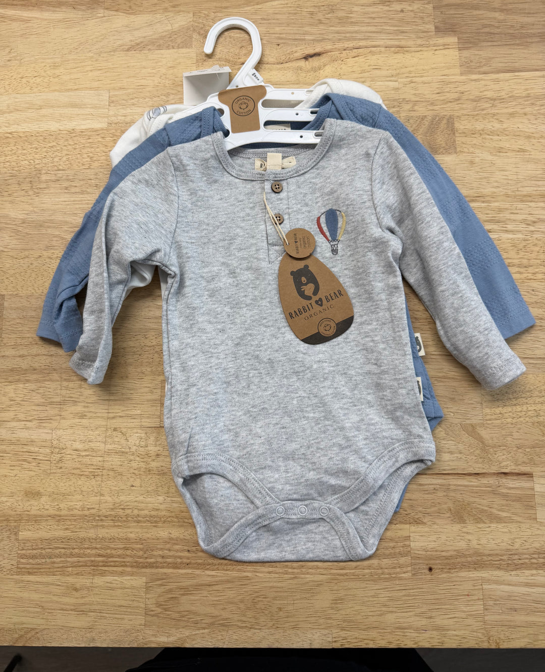 Rabbity & Bear Bodysuit Set – 6–9M | NWT