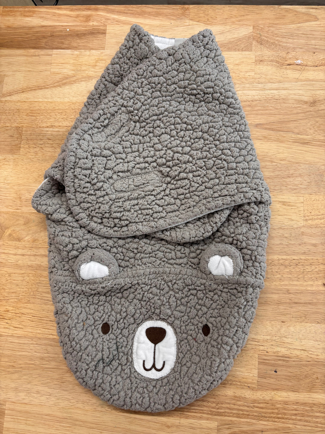 Chickpea 0-3M Fleece Swaddle - Grey