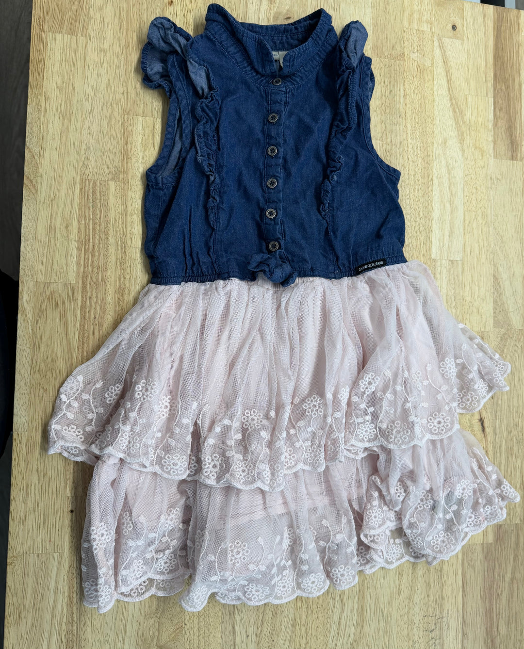 Calvin Klein dress – 8 | Denim Top & Pink Tulle Skirt