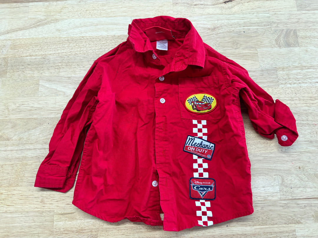 Disney Pixar Cars Button-Up Shirt | Size 2T