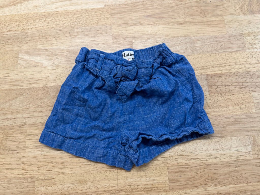 Hatley Shorts – 3 | Blue with Bow - Nest and Sprout - Consignment
