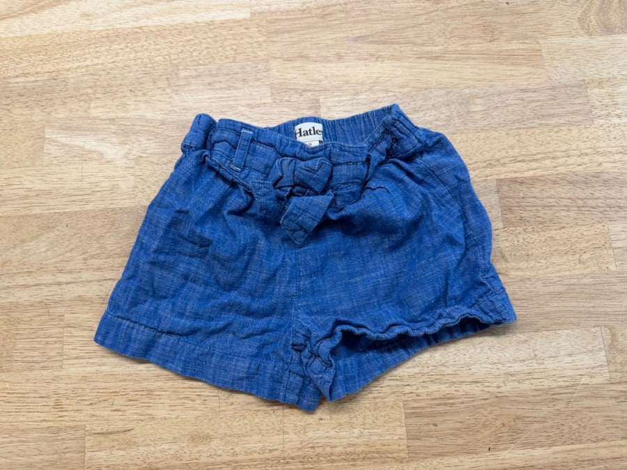 Hatley Shorts – 3 | Blue with Bow - Nest and Sprout - Consignment