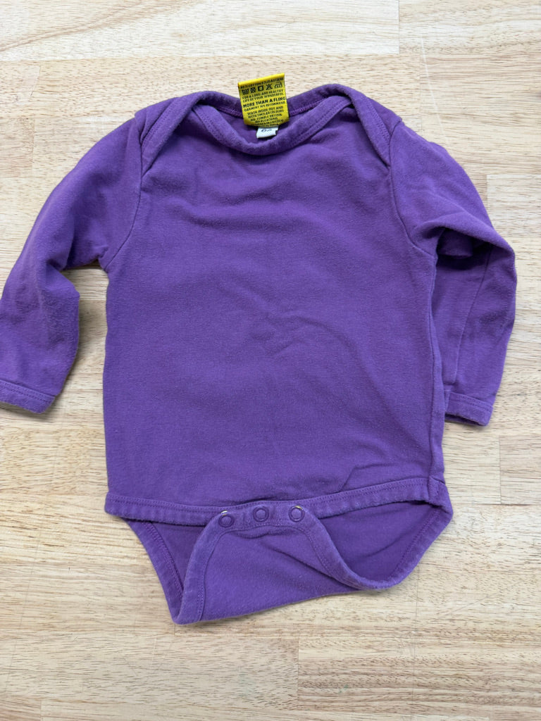More Than a Fling Bodysuit – 62 (0–3M) | Purple Long Sleeve Organic