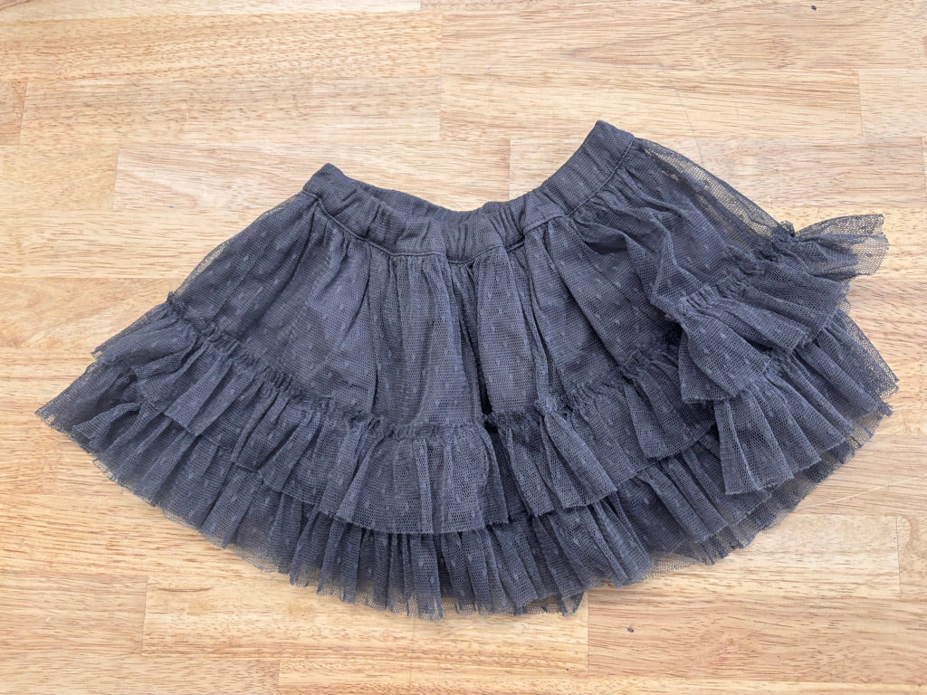 Wheat 12M Grey Tulle Skirt