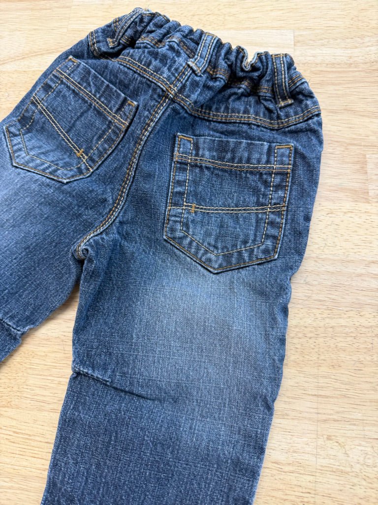 Next Jeans – 9–12M | Medium - Dark Wash Denim - Nest and Sprout - Consignment
