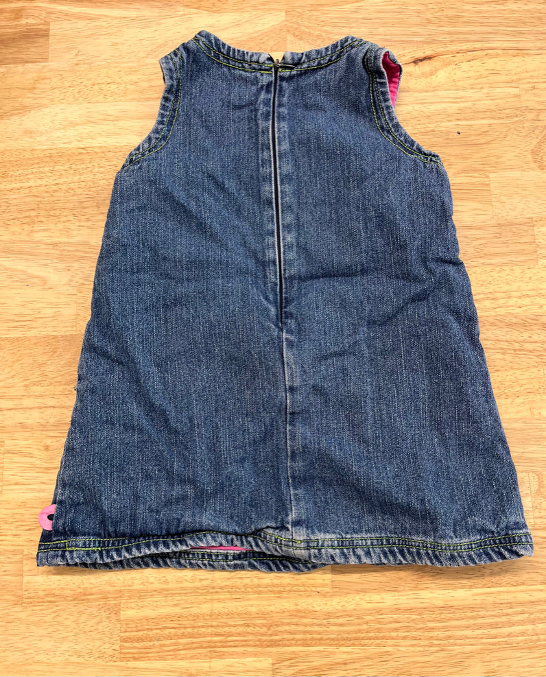 Please Mum 2T Denim Lined Dress – Floral Waist