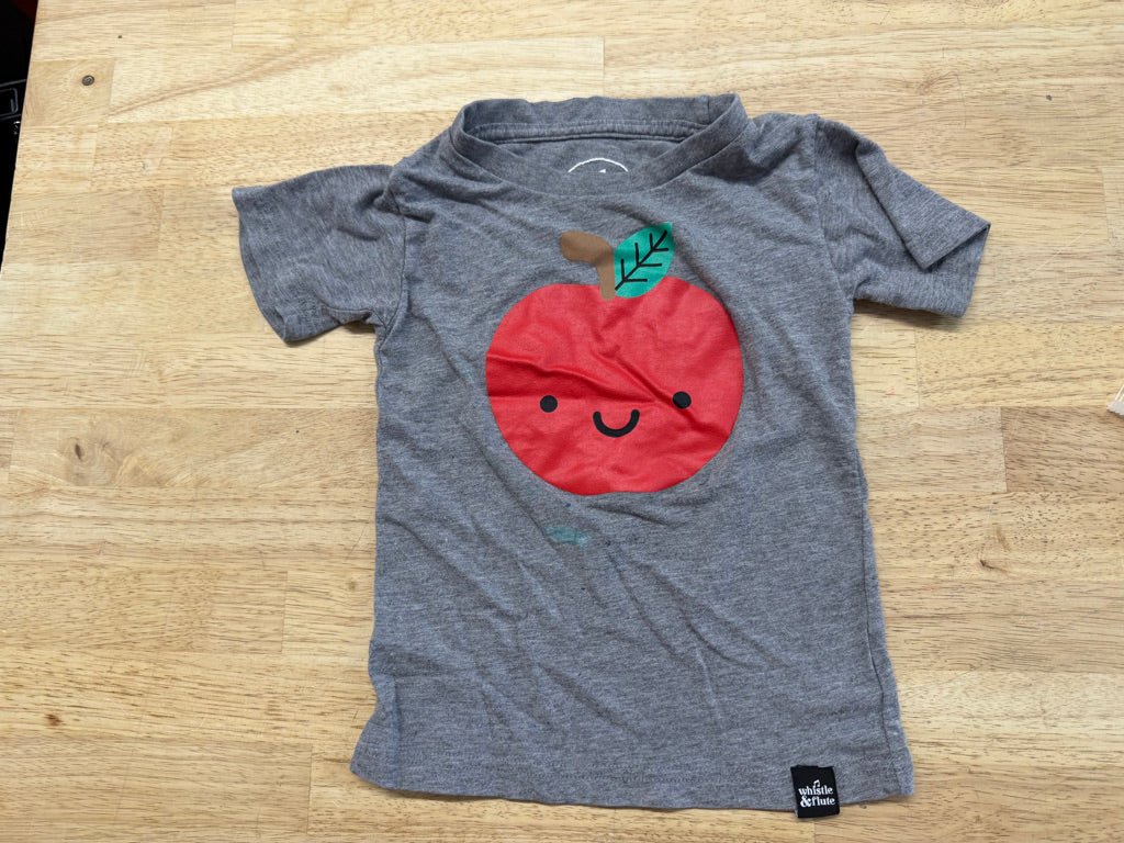 Whistle & Flute Shirt – 1/2Y | Apple Graphic - Nest and Sprout - Consignment
