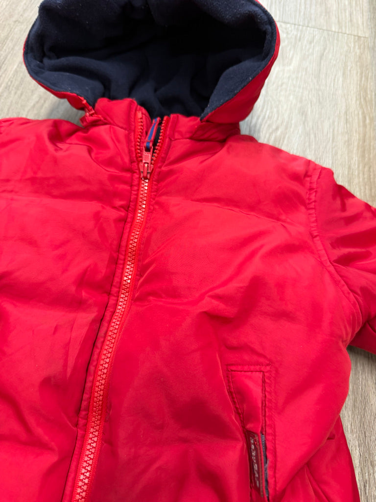 Gap Insulated Jacket – 3Y | Red Zip-Off Hood Navy Fleece Liner Vintage 2000 | Play