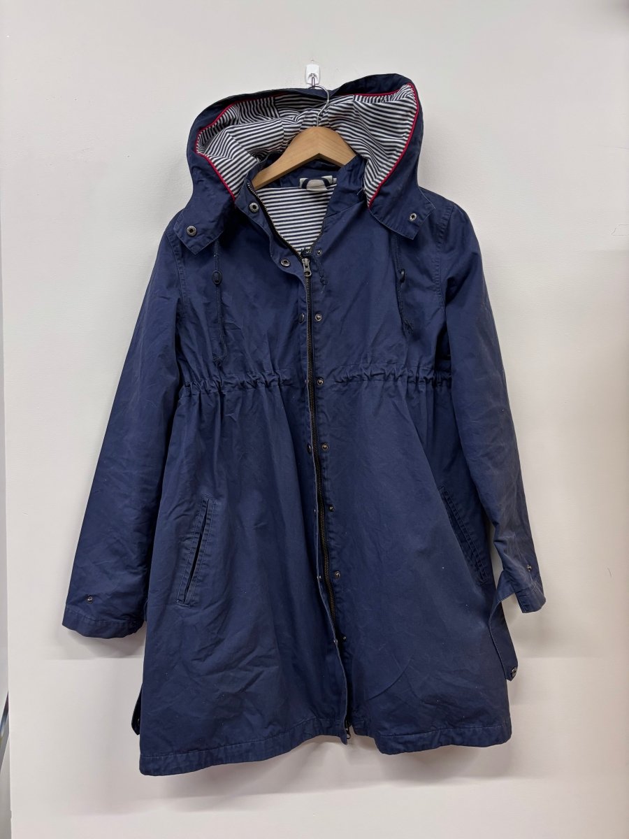 JoJo Maman Bébé Maternity Jacket – Small (Navy, Okay Condition) - Nest and Sprout - Consignment