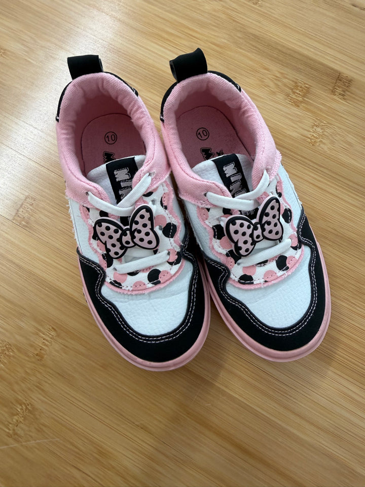 Ground Up Disney Minnie Mouse Sneakers – 10 | Pink & Black Velcro