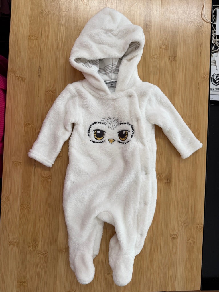 Wizarding World Harry Potter Fleece Bunting Suit – Newborn | Owl Face